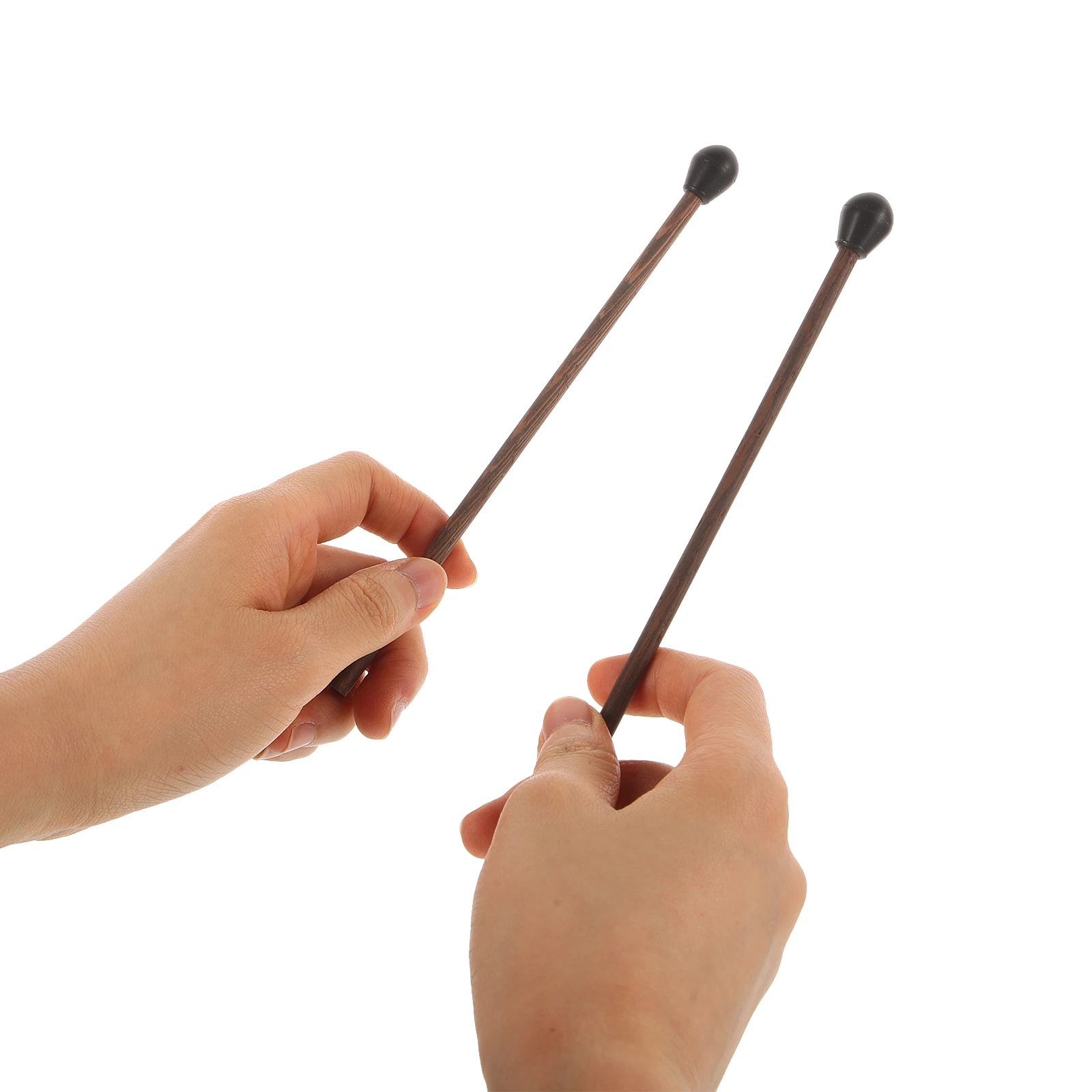

2 Pcs Ethereal Drumstick Tongue Mallet Display Music Instrument Mallets Percussion Conical