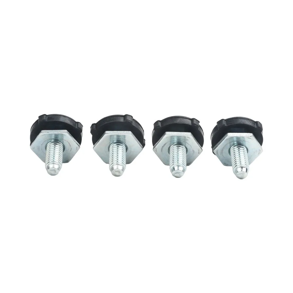 4PCS Fixed Feet Case Screws for Drum Washing Machine Including Shock Absorption Pads to Minimize Movement and Noise