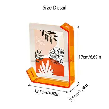Průhledný akrylový fotorámeček 6 palců plovoucí fotorámeček DIY fotorámeček párty ozdoba domácí dekorace vánoční dekorace 12 nejlepší prodej mini fotorámečky - №11