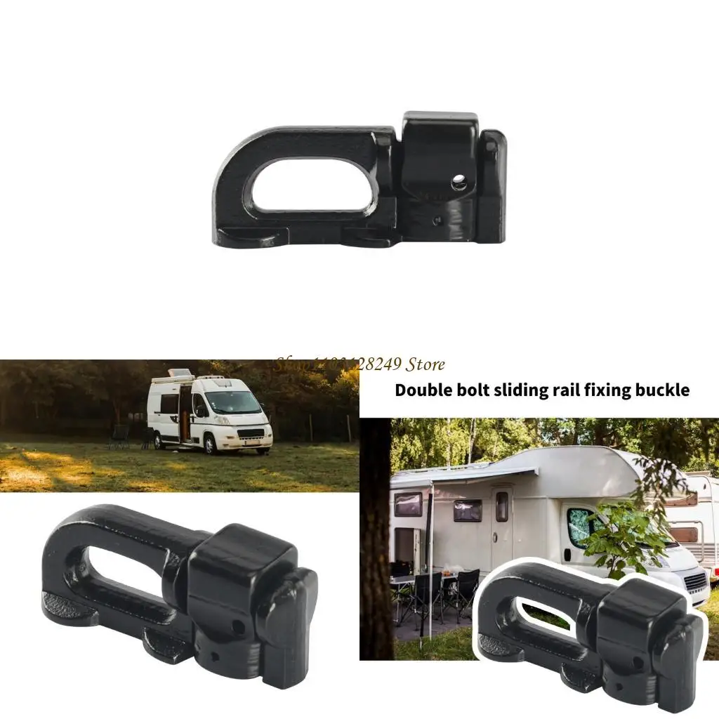 L-Track Double Lug Threaded Stud Nut Fitting Tie Down Used For L Track Rail Carbon Steel Tie-Down Anchors
