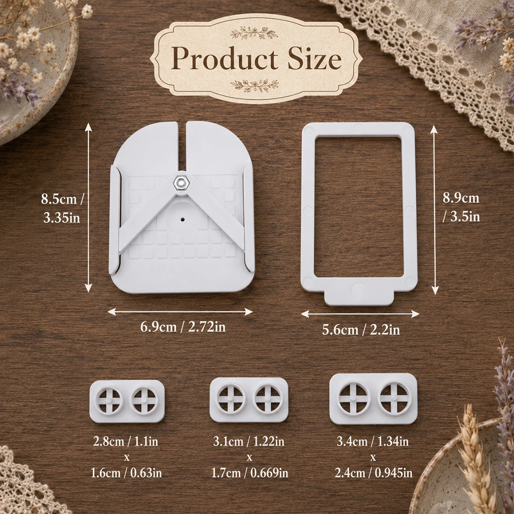 Polymer Clay Earring Jig Tool Set Ear Post Gluing Locator Stand With Frames Inserts For DIY Clay Earrings Jewelry Making
