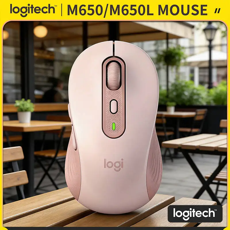 

Logitech M650/M650L Wireless Mouse - 5 Programmable Buttons, Advanced Optical Tracking, 20-Month Bluetooth Battery, 10m Range