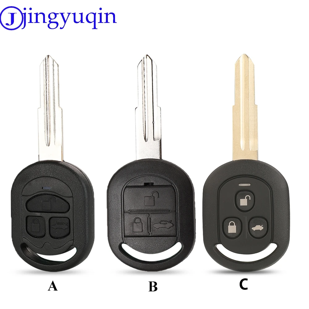 jingyuqin 3 Buttons Remote Key Shell For Buick 2003-2007 For Chevrolet Car Key Excelle HRV Car Key Blanks Case Uncut Blade