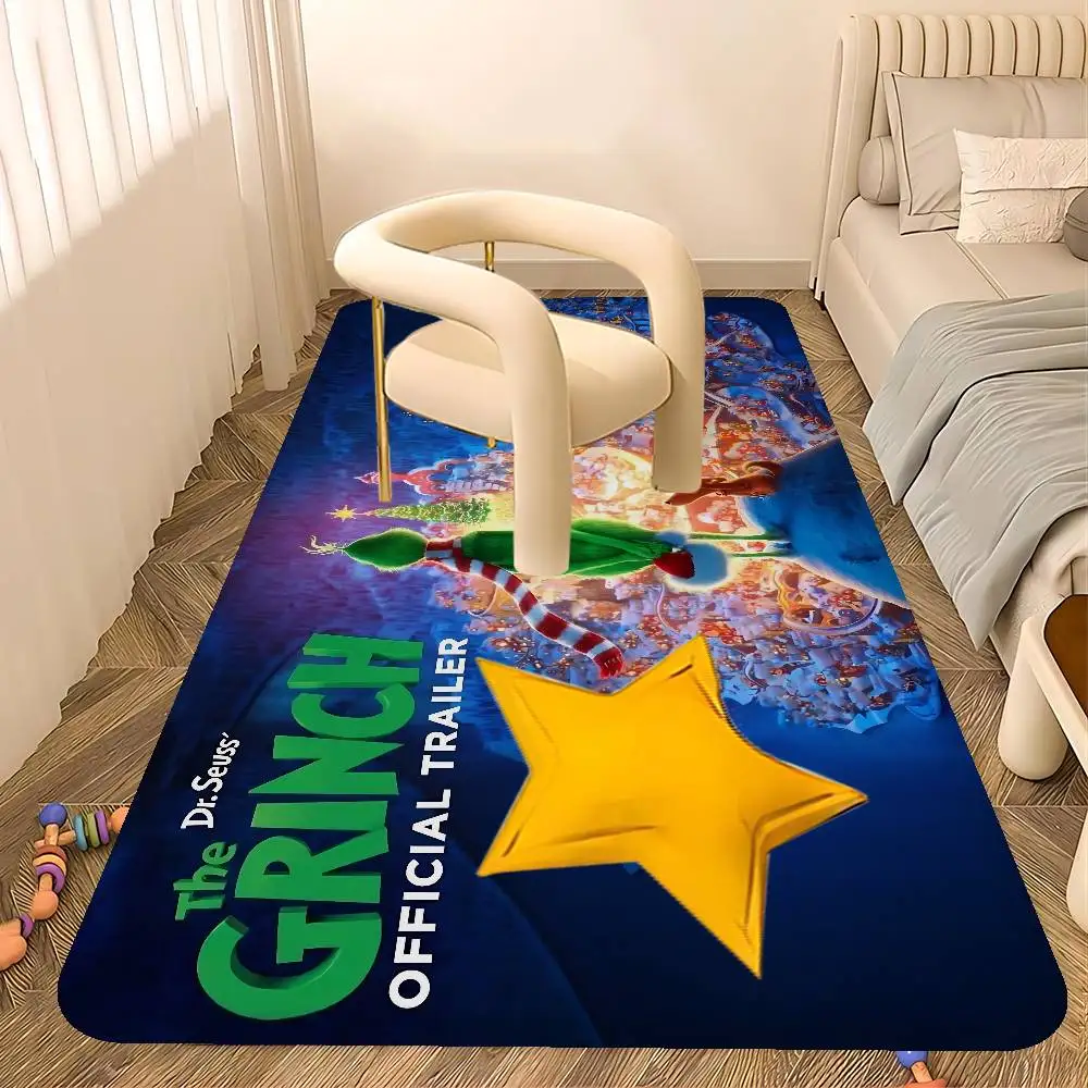 Cartoon THE G-GRINCHS Entrance Door Mat Nordic Style Bedroom Living Room Doormat Home Balcony Anti-Slip Modern Home Decor