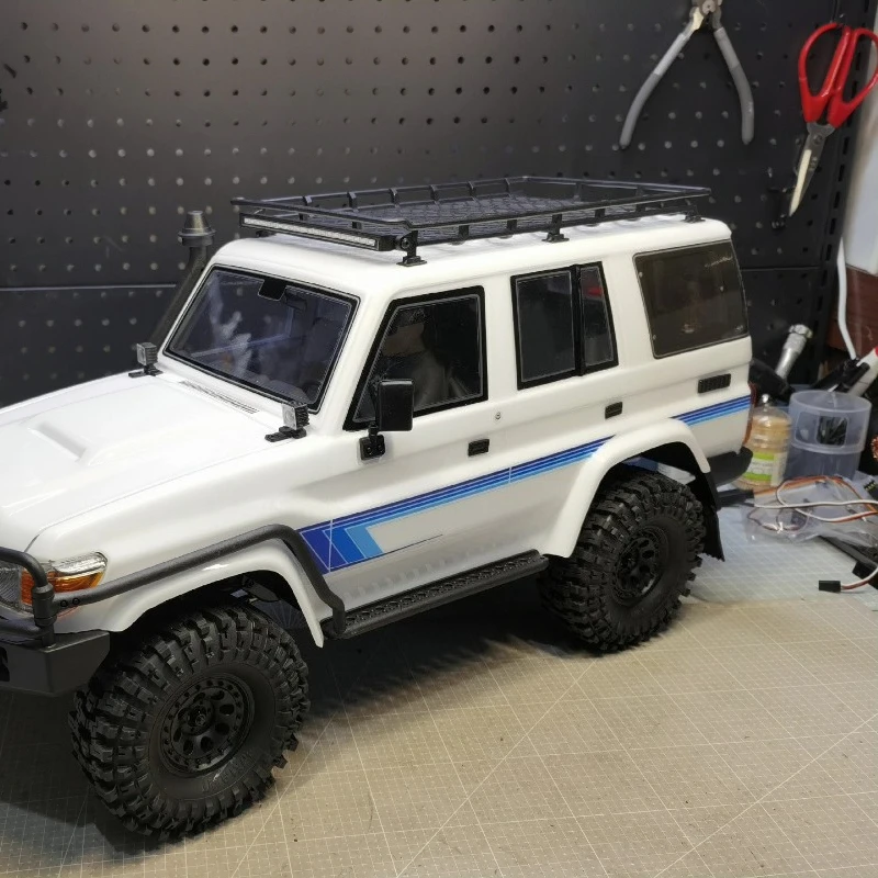 1/10 RC sticker decals for RGT LC76 EX86190 Toyota Land Cruiser body decoration in orange, red, and blue color options by Random Recon