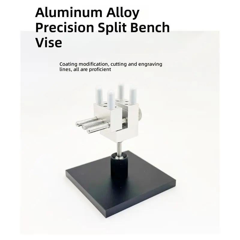 ABGH-Adjustable Aluminum Alloy Vise-Table Top Clamp-Small Bench Vice For Hobby Jewelers-Miniature 360° Rotatable Design