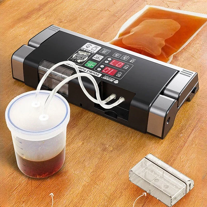New Vacuum Food Sealers 40cm Bag Vacuum Sealer Packaging Machine Professional Wet Bag Sealing Machine Household Vacuum Sealer