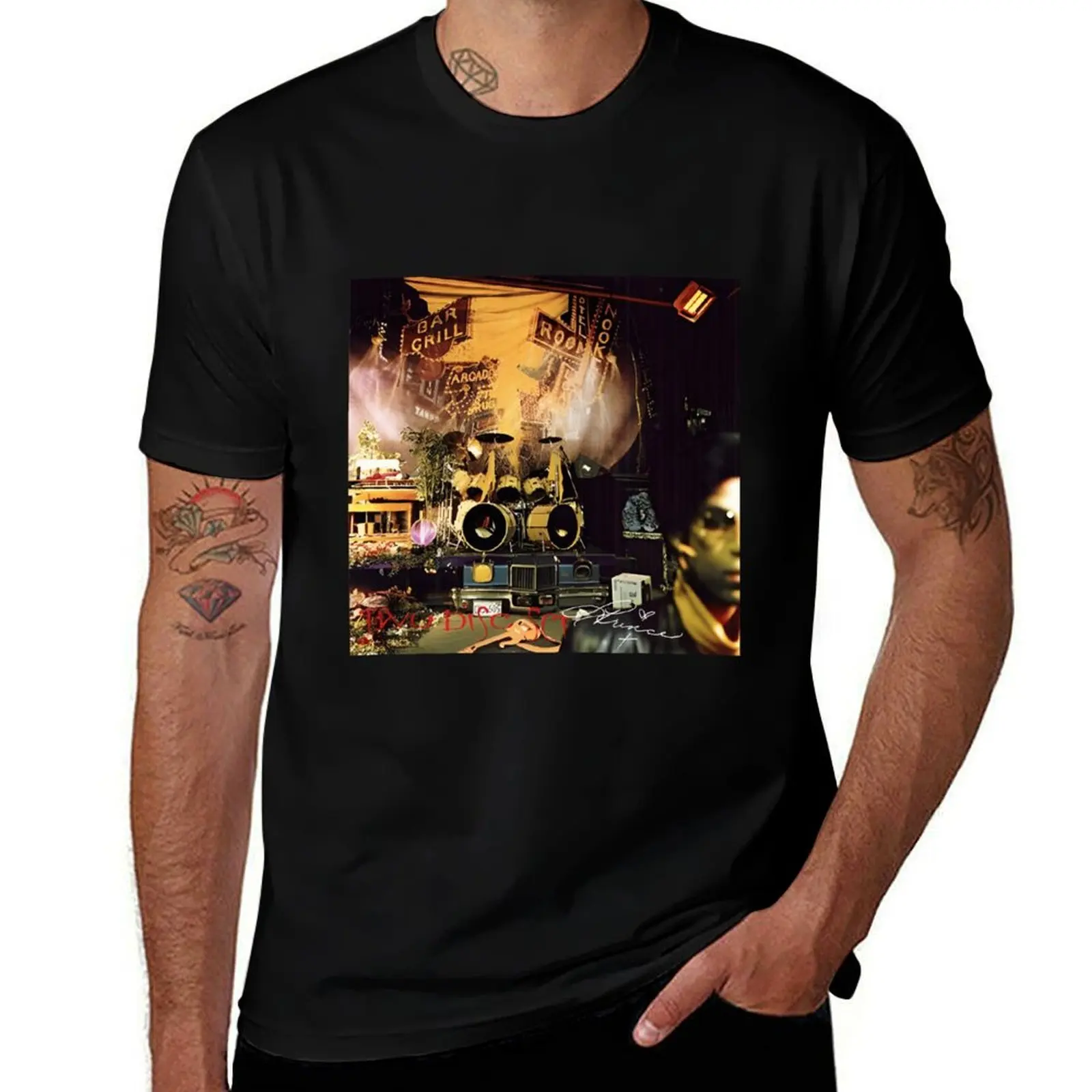 Sign 'O' the Times album old band T-Shirt Large Size Basic Casual T-Shirt