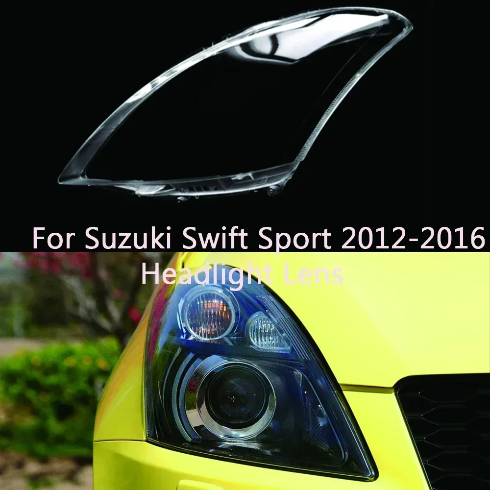 Автомобильные колпачки для Suzuki Swift Sport 2012-2016, крышка для фар автомобиля, крышка для лампы, прозрачный абажур, стеклянный чехол для линз