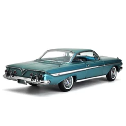 Diecast 1/18 Scale 1961 Impala Sports Coupe Simulation Alloy Car Model Static Display Collectible Toy Gift Souvenir Decration