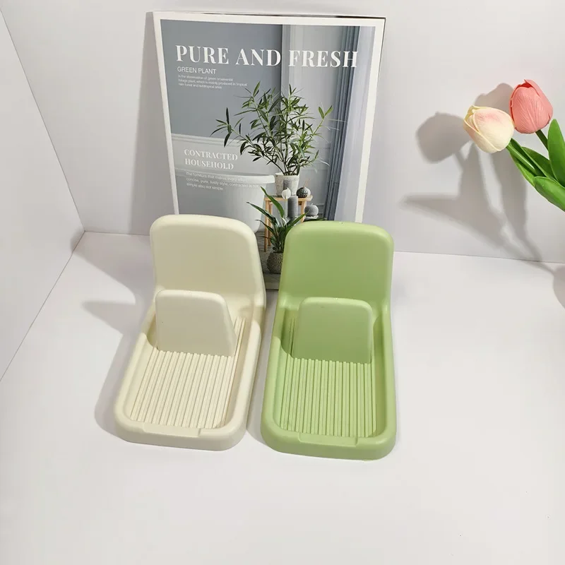 

1pc Plastic Kitchen Rectangle Shape Pot Pan Cover Lid Shell Stand Holder Racks Ladle Spoon Storage Rack Kitchen Cooking Tools