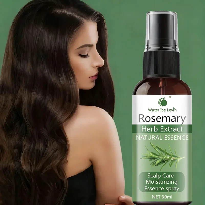 Rosemary Herb Extract Scalp Spray with Peppermint & Biotin, Moisturizes, Protects & Nourishes for Soft, Shiny Hair