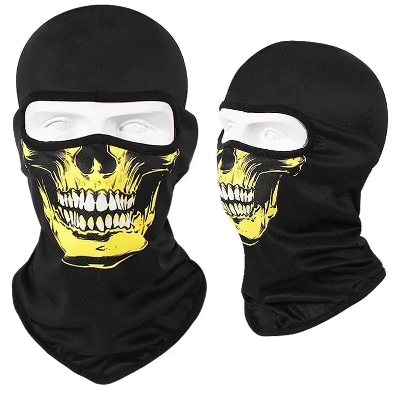 3D Skull Mask Balaclava Cap Breathable Motorcycle Riding Full Face Scarf Outdoor Men Head Cover Cycling Headgear Neck Gaiter Hat - Image 19