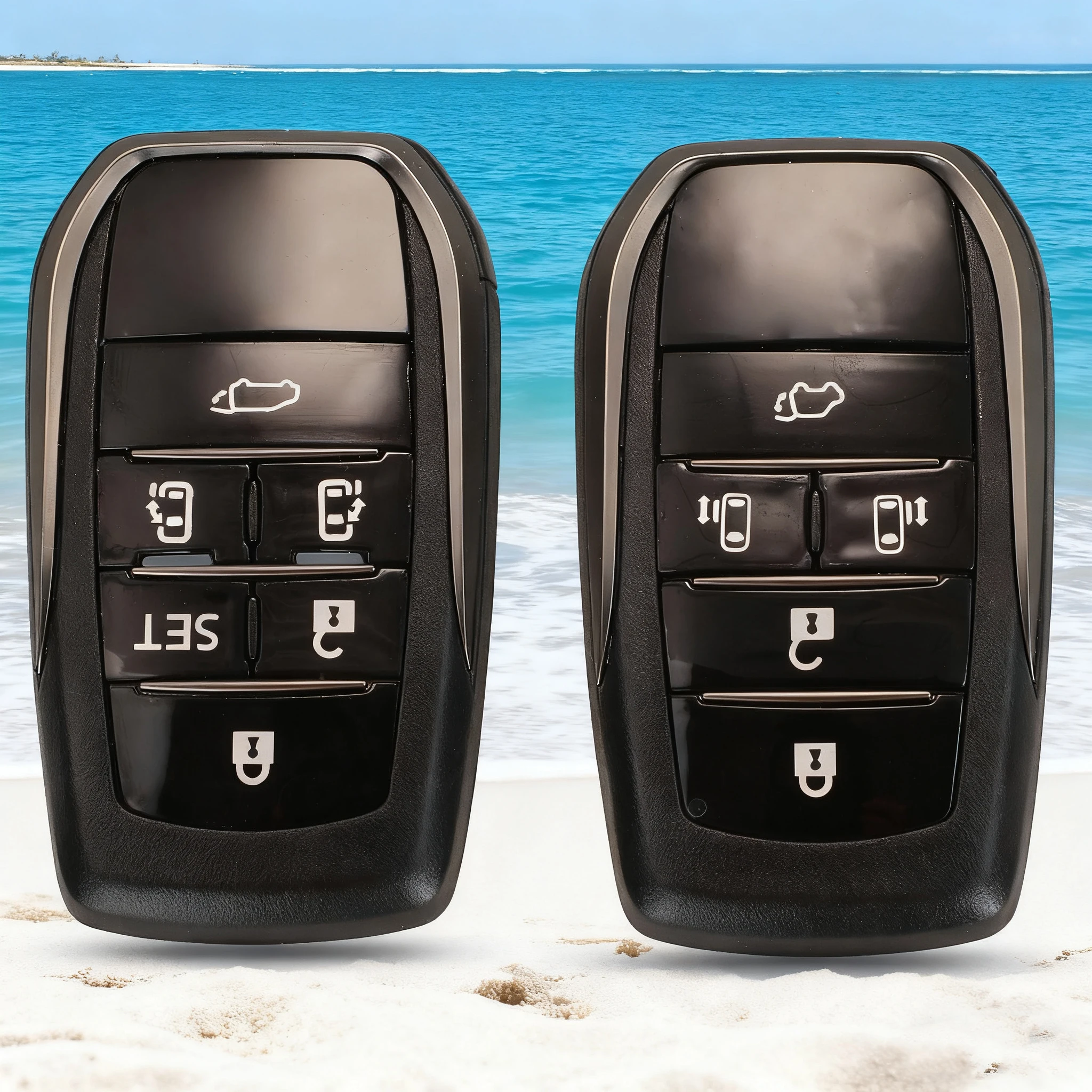 Jingyuqin 5/6 Bottoni Flip Chiave A Distanza Dell'automobile Borsette Fob Della Copertura Della Cassa Per Toyota Vellfire Alphard Sostituzione Con Lama Uncut