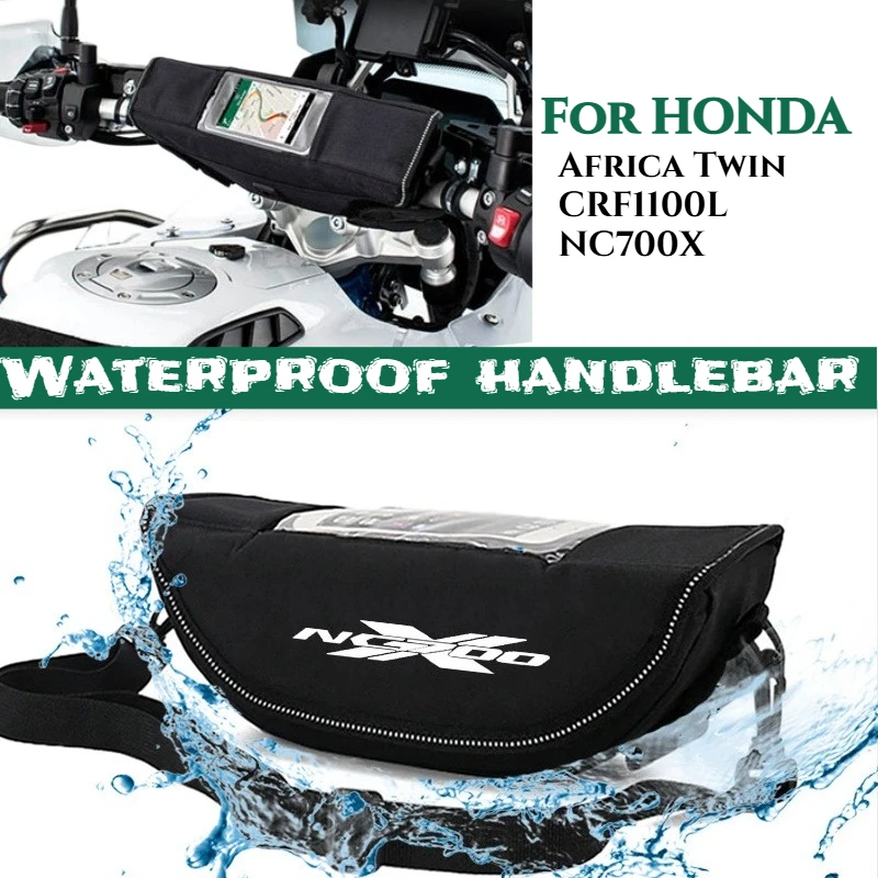 

For HONDA Africa Twin CRF1100L NC700X Motorcycle Travel Navigation Bag Handlebar Bag Waterproof Handlebar Storage Accessories