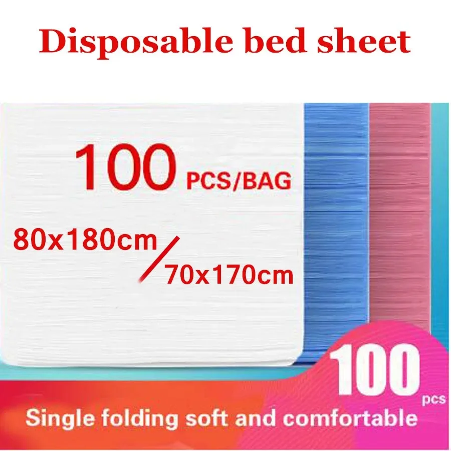 WASART 100pcs disposable bed sheet Beauty salon thicken non-woven fabric massage table bed cover for 80x180cm savannah stretcher