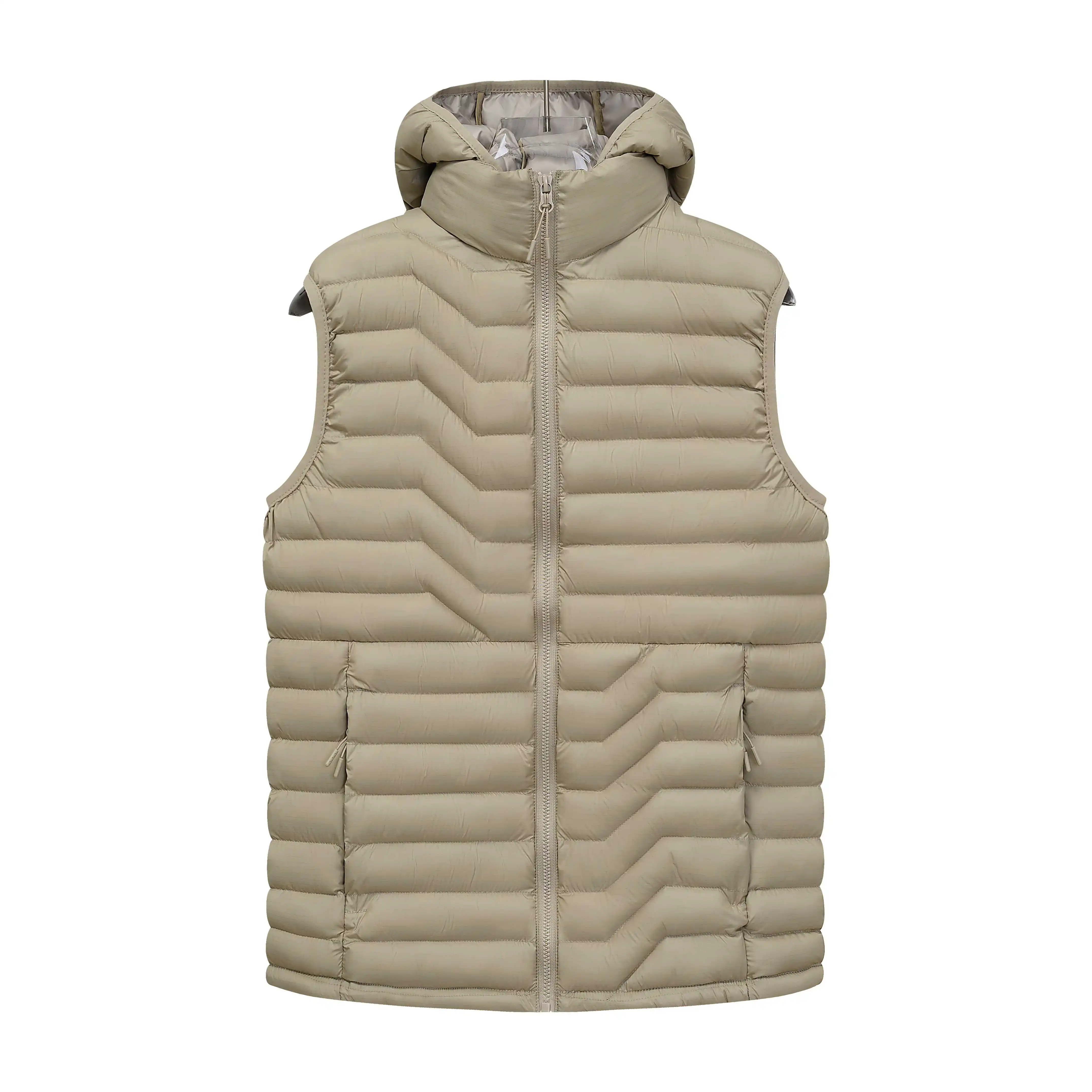 새로운 경량 남성 민소매 패딩 재킷 겨울 패션 남성 후 - Puffer Vest Padded 리뷰 및 가격