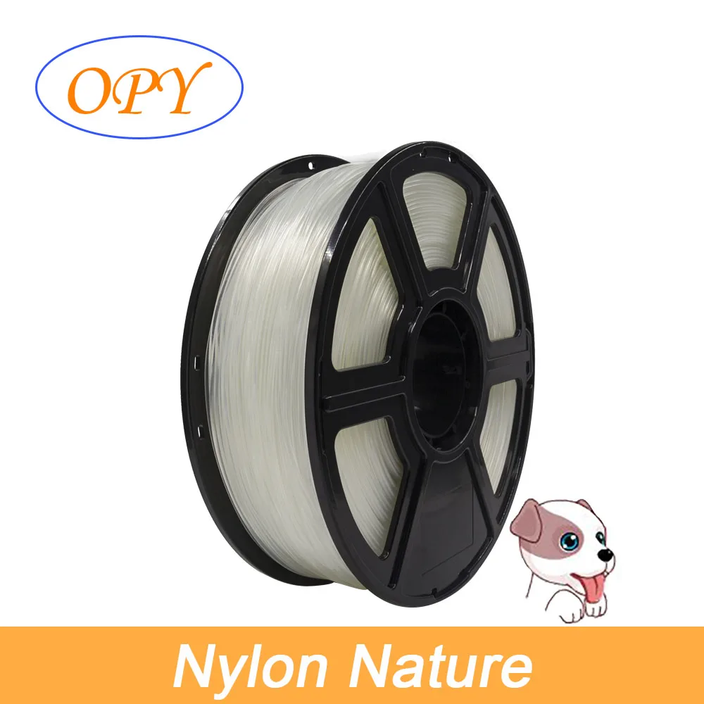 Pa Nylon poliamid 3D Filament drukarki 1.75mm 1 -f- 75 1kg 10m 100g Diy do wysyłki nici biały kolor natury