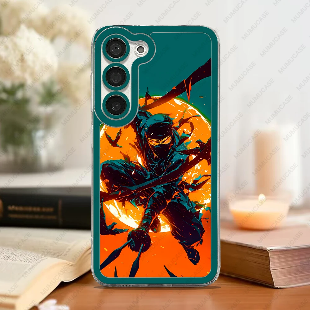 Phone Case For Samsung Galaxy S20 S21 S22 S23 S24 FE Plus Ultra A54 A53 A52 A34 5G TPU Soft Cover Japanese Ninja