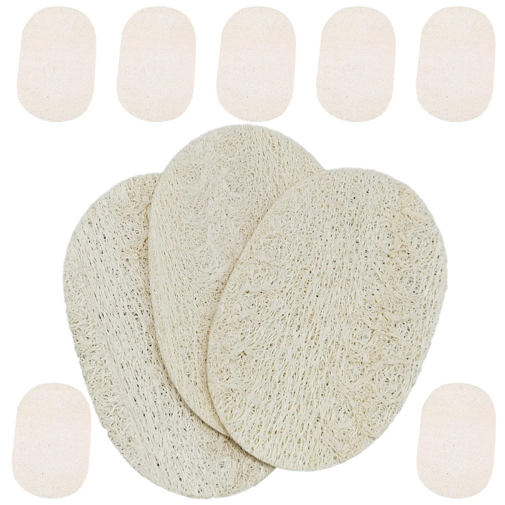 

10 Pcs Sponge 12X8cm White Kitchen Cleaning Tool Bath Natural Loofah Dish Washing Sponges Kitchen Supplies Soap Pad Storage