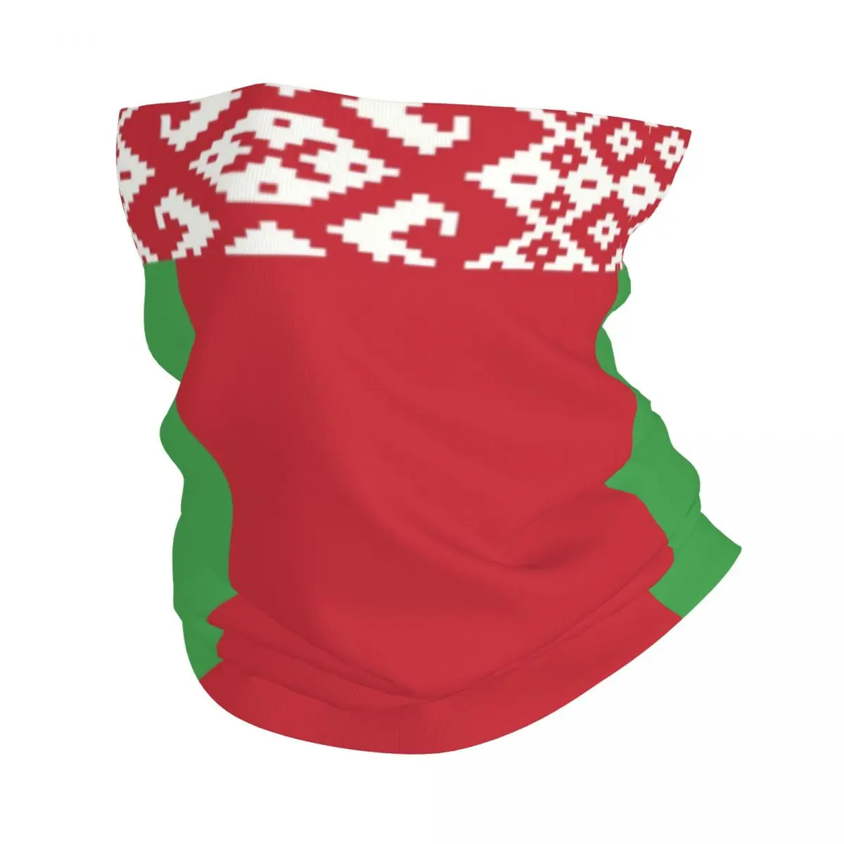 Custom Flag Of Belarus Bandana Neck Gaiter Windproof Face Scarf Cover Women Men Headwear Tube Balaclava