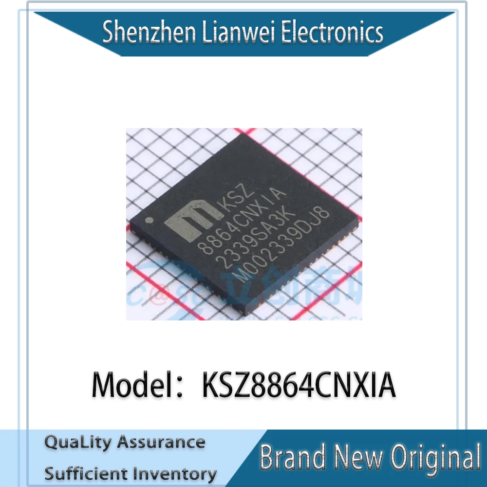 

100% New Original KSZ8864CNXIA KSZ8864 IC Chipset QFN-64