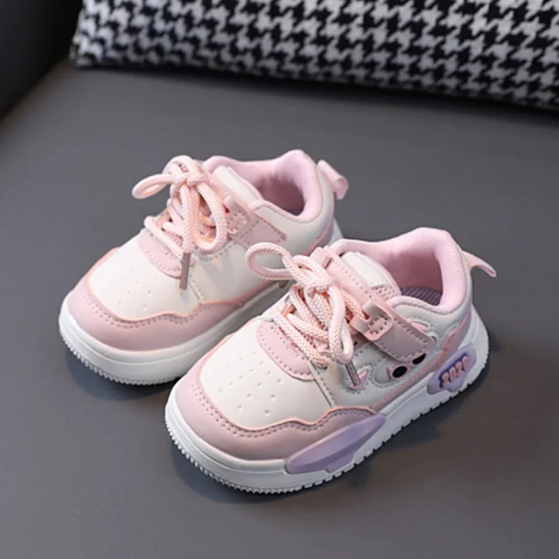 Baby Soft Soled Toddler Shoes Boys Girls Autumn New Leather Kids Casual Sneakers Non-slip Children Sport Shoes Tenis Board Shoes