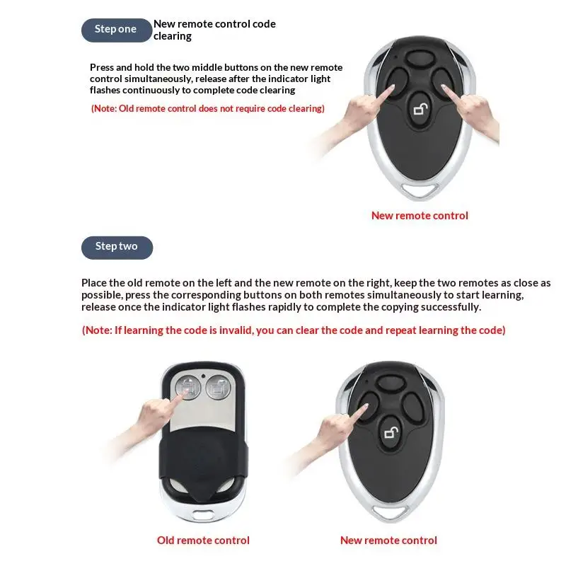 Durable 12V 24V HCS101 Code Remote Controller for Efficient Gate System Management
