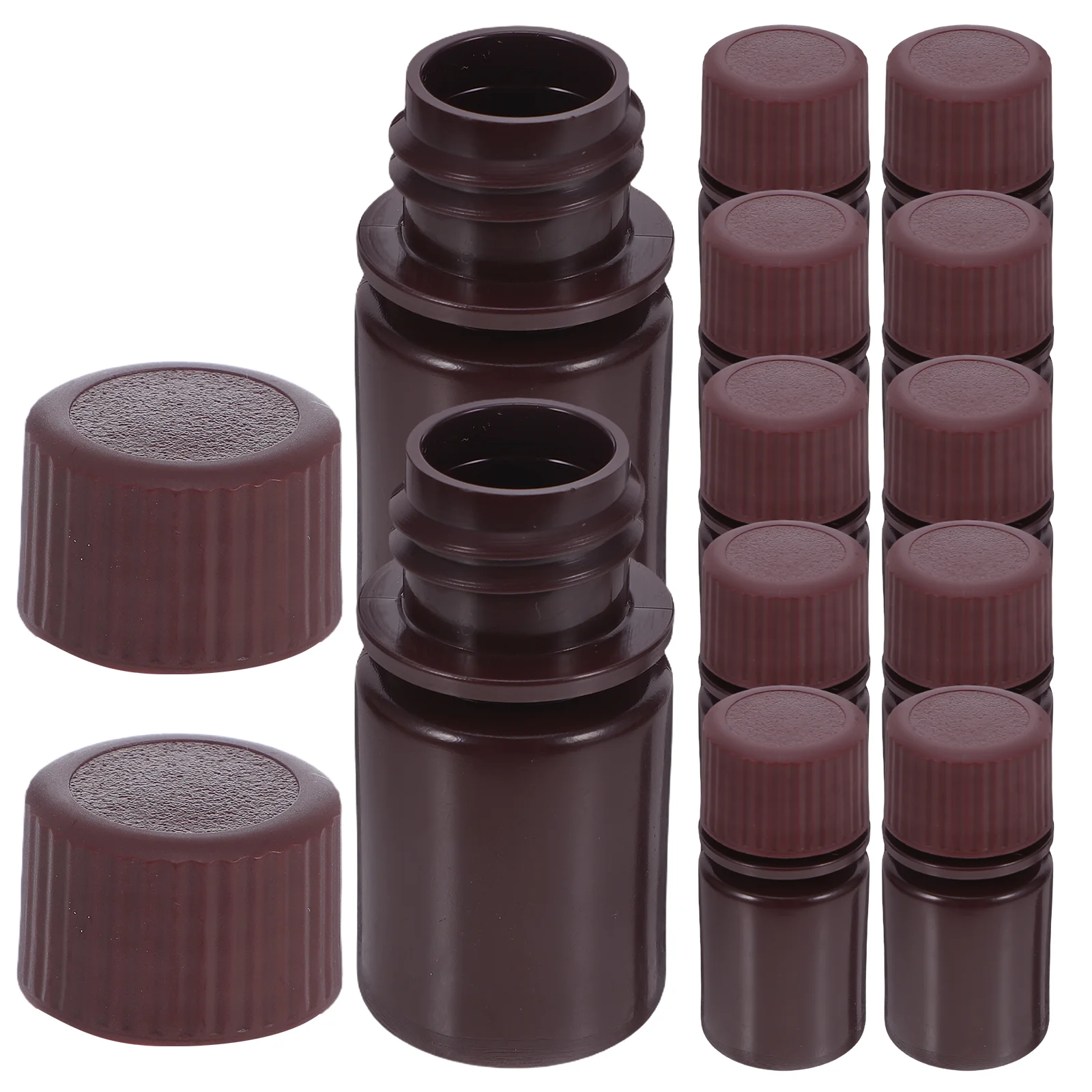 

12 Pcs Reagent Lab Chmical Small Capacity Chemical Container Plastic Filling