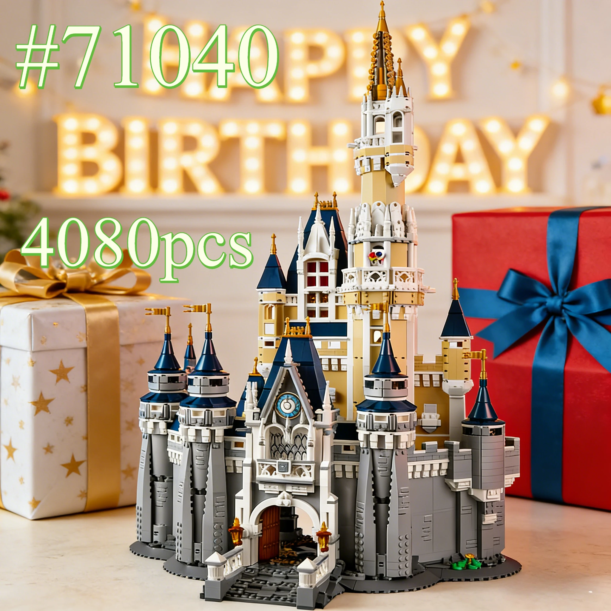

Magic Magic Castle Model 71040 Building Blocks Sets Suitable for Christmas Gifts Not Compatible with Legoed Particles，4080pcs.