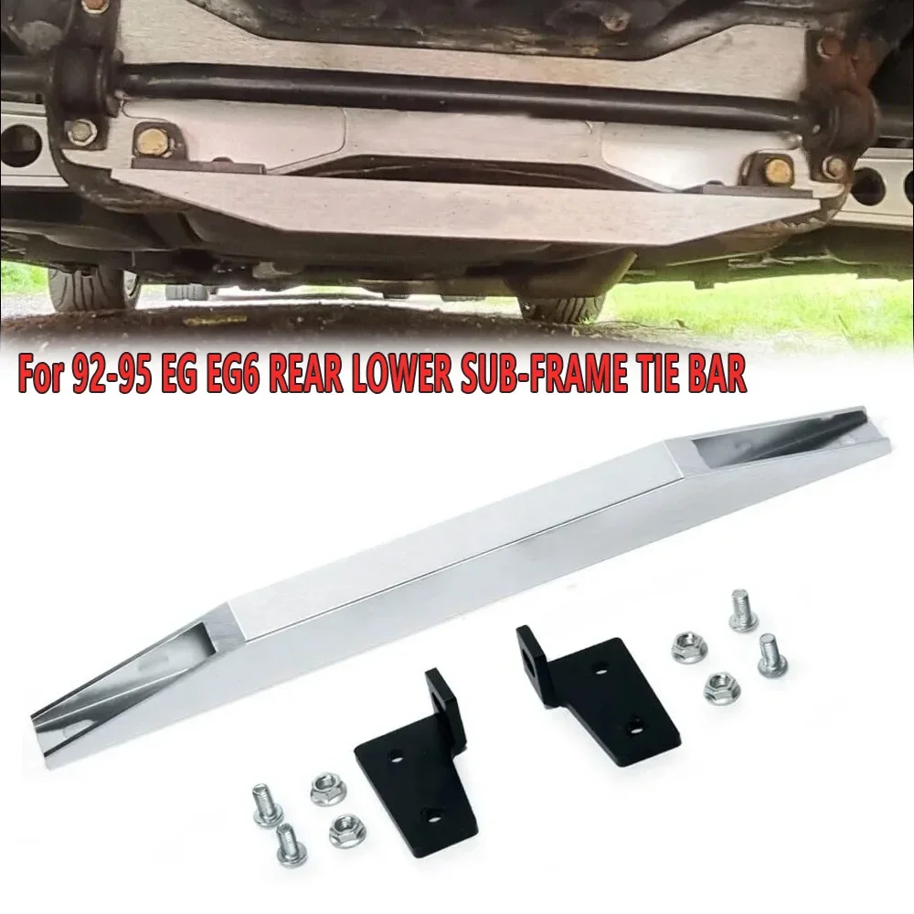 SUBFRAME LOWER TIE BAR New Aluminum Car Rear Subframe Lower Tie Bar For Honda Civic EG CRX Del Sol Integra 1992-1995