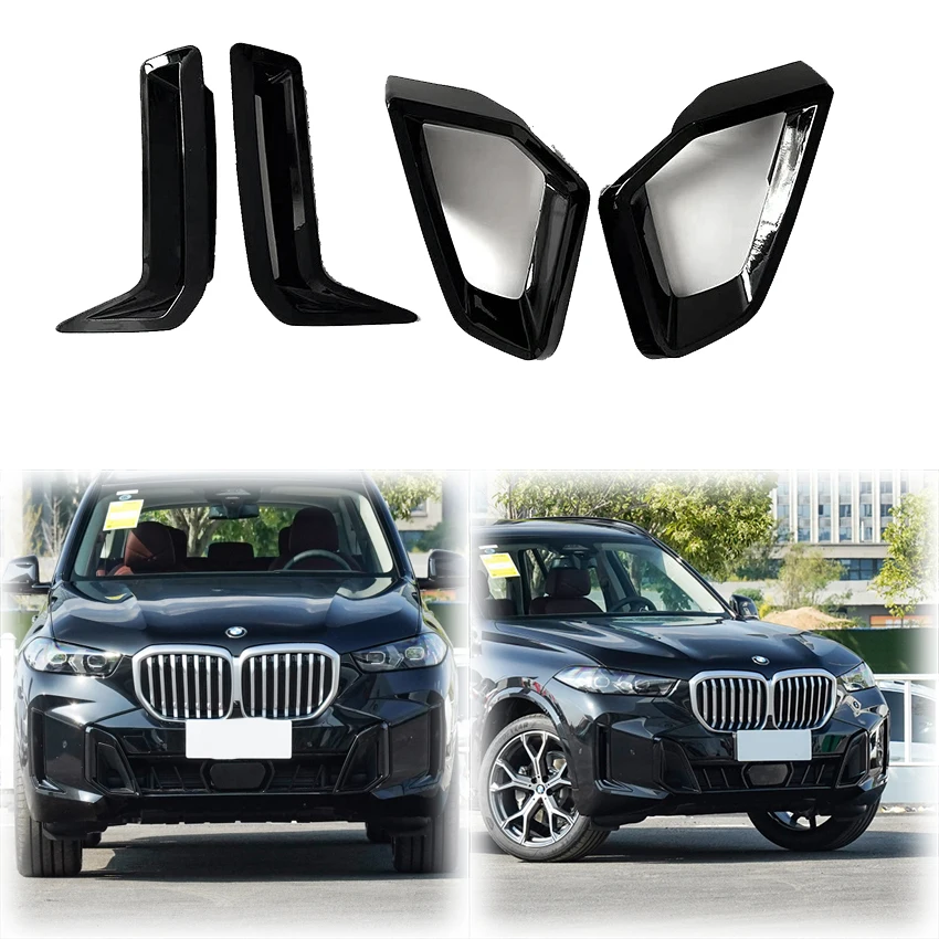 

2023 To Up For BMW X5 G05 Front Bumper Lip Spoiler Splitter Diffuser Air Intake Grille Fangs M50 XDrive 40i 35i 30d By ABS