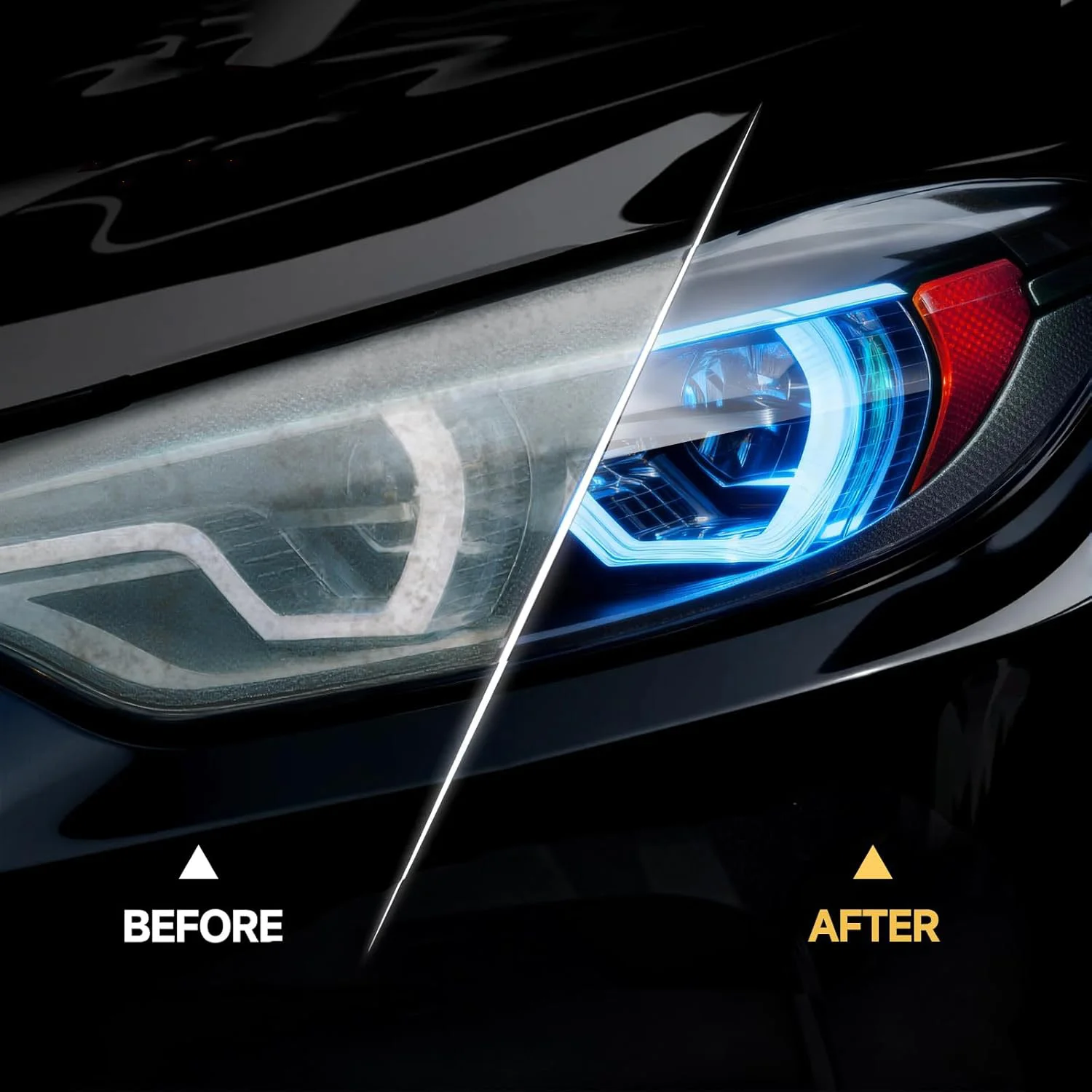 Car Headlight Restoration Kit Restoring To Like-New Condition Covers 3 Vehicle Headlight Treatments Headlight Cleaner Restorer