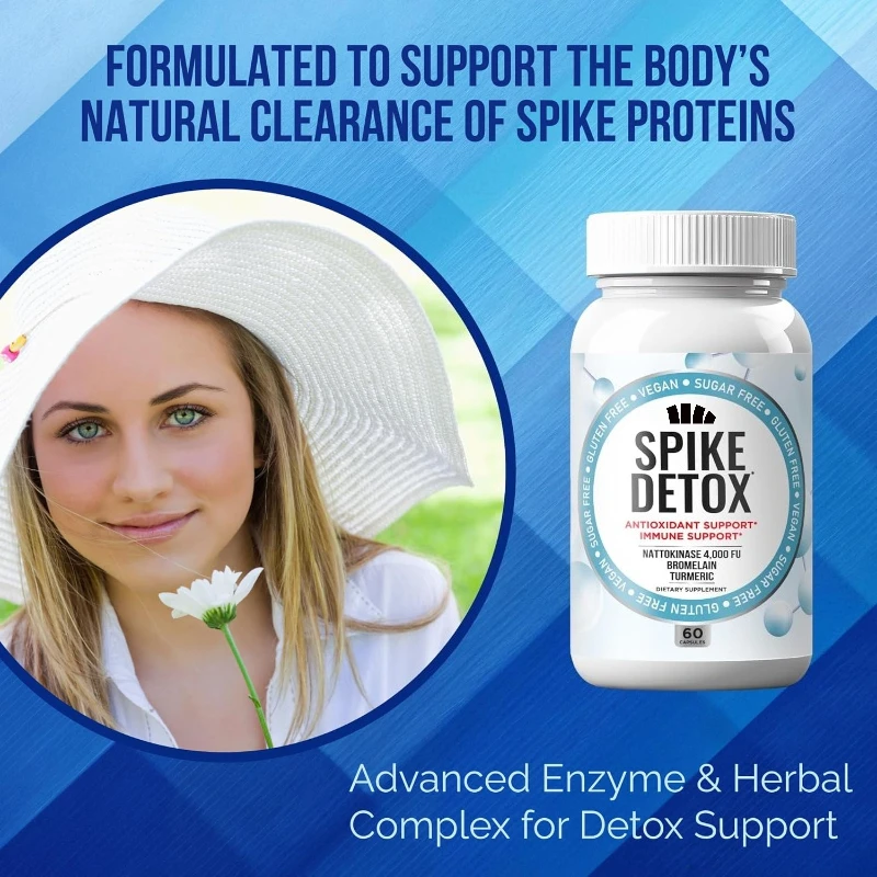 Spike Tri Support+ Capsule Contains Nattokinase, Bromelain, Turmeric, Dandelion, Black Seed Oil, Green Tea Leaves, Selenium