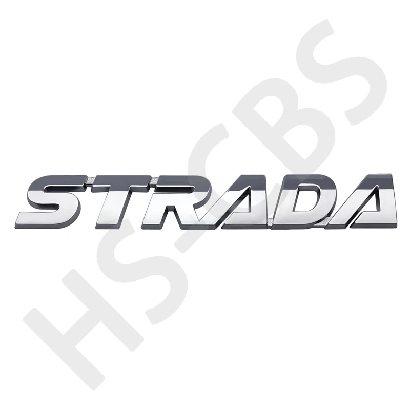 ABS plata Strada letra emblema maletero trasero Logo Strada insignia pegatinas puerta guardabarros calcomanía pastilla puerta trasera Logo emblema Accesorios