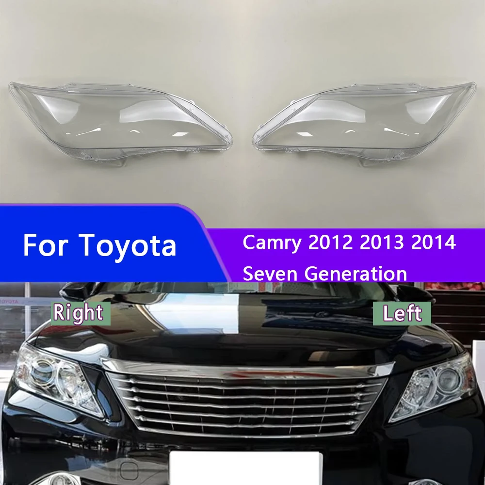 

For Toyota Camry 2012 2013 2014 Headlight Cover Transparent Mask Headlamp Lamp Shell Lens Replace Original Lampshade Plexiglass