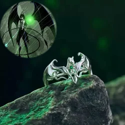 1PCS Anime Ulquiorra Cifer Ring Opening Adjustable Party Cool Cosplay Costume Props Rings Jewelry Unisex Gift Prop Accessories