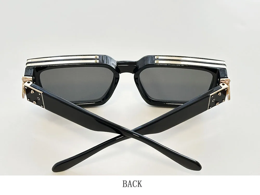2026 Retro Quadrat Sonnenbrille Männer Vintage Millionär Sonnenbrille Frauen Trendy Urlaub Luxus Mode Gläser Gafas De Sol Hombre – Detail 18