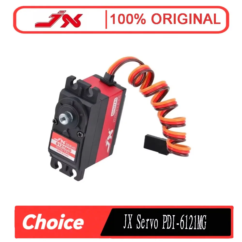 

JX PDI-6121MG 21KG 6V Digital Servo, Metal Gear Waterproof for RC Airplane/Helicopter/Car/Robot, High Torque Control