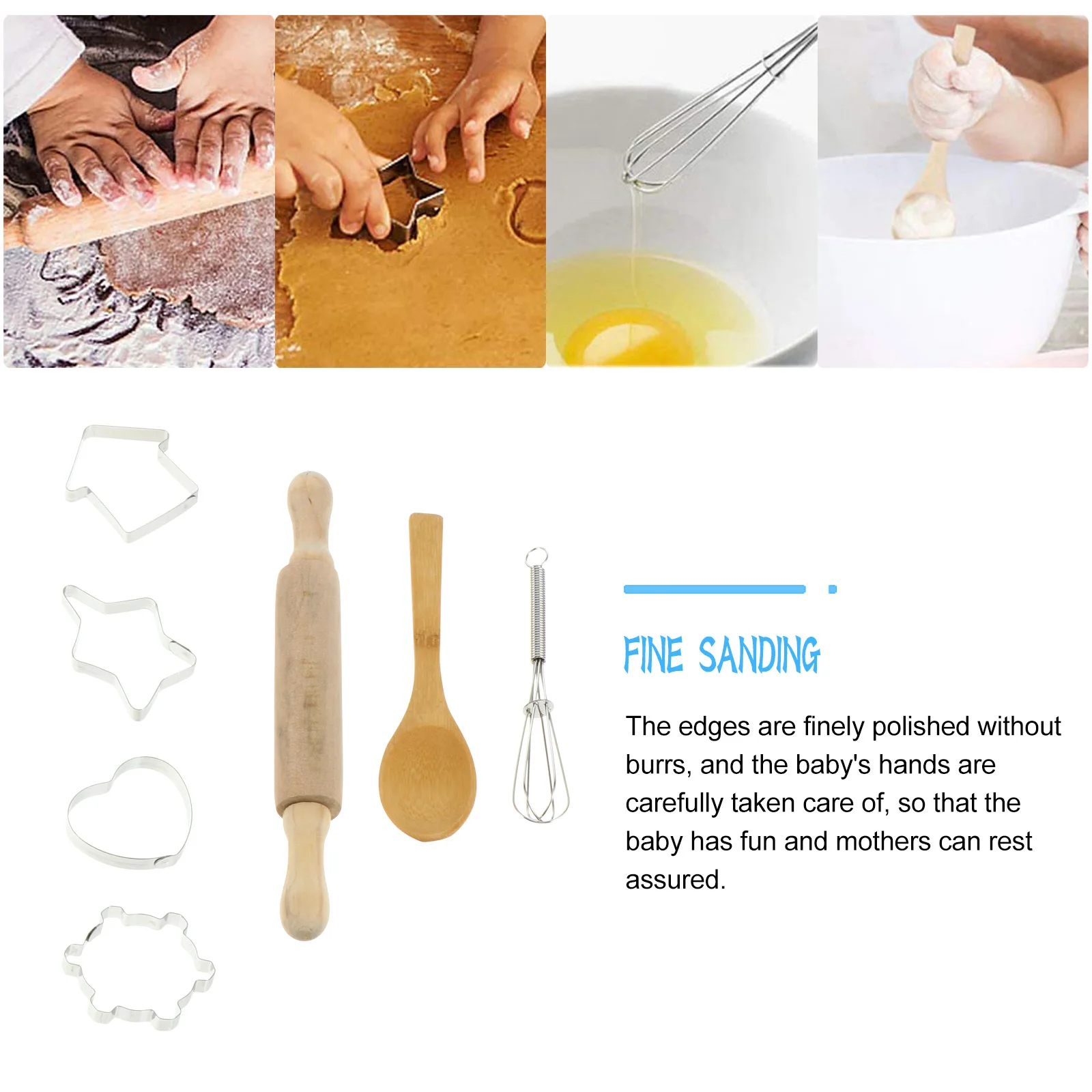 

11pcs Kids Creative Pattern Chef Apron For Children Cooking Gift Baking Accessories Kitchen Barbecue Art Crafts Home