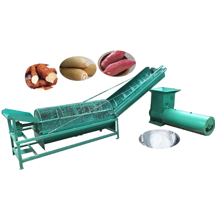 Cassava Flour 1000Kg/H starch Making Machines Tapioca Garri Processing Machinery