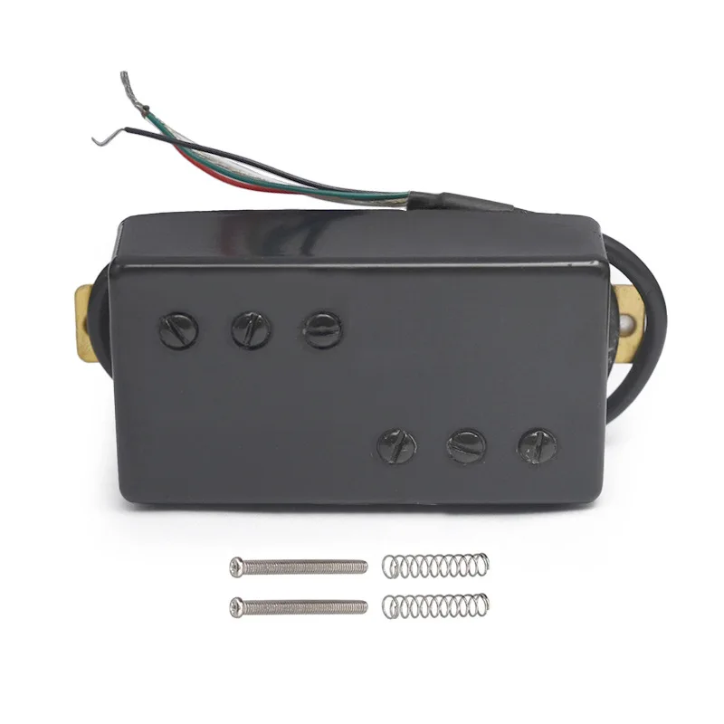 

Electric Guitar Alnico Magnets Neck Bridge Dual Coil Pickups 3+3 Brass Humbucker Pickup Set, For LP Style Guitar Parts