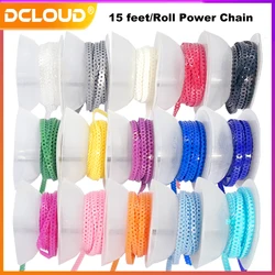 15Piedi Dentale Ortodontico Elastico Ultra Power Chain Elastico Elastico Elastico Lungo / Corto / Continuo 4.5m Powerchains Dentista Ortho Materiali