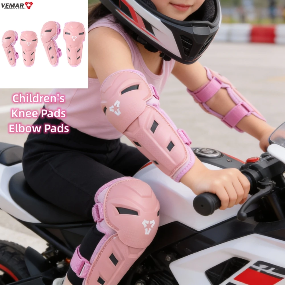 

VEMAR Kids' Motocross Protective Gear: Anti-Fall Elbow & Knee Pads Set for Off-Road Motorcycle Bicycle Dirt Bike Riding