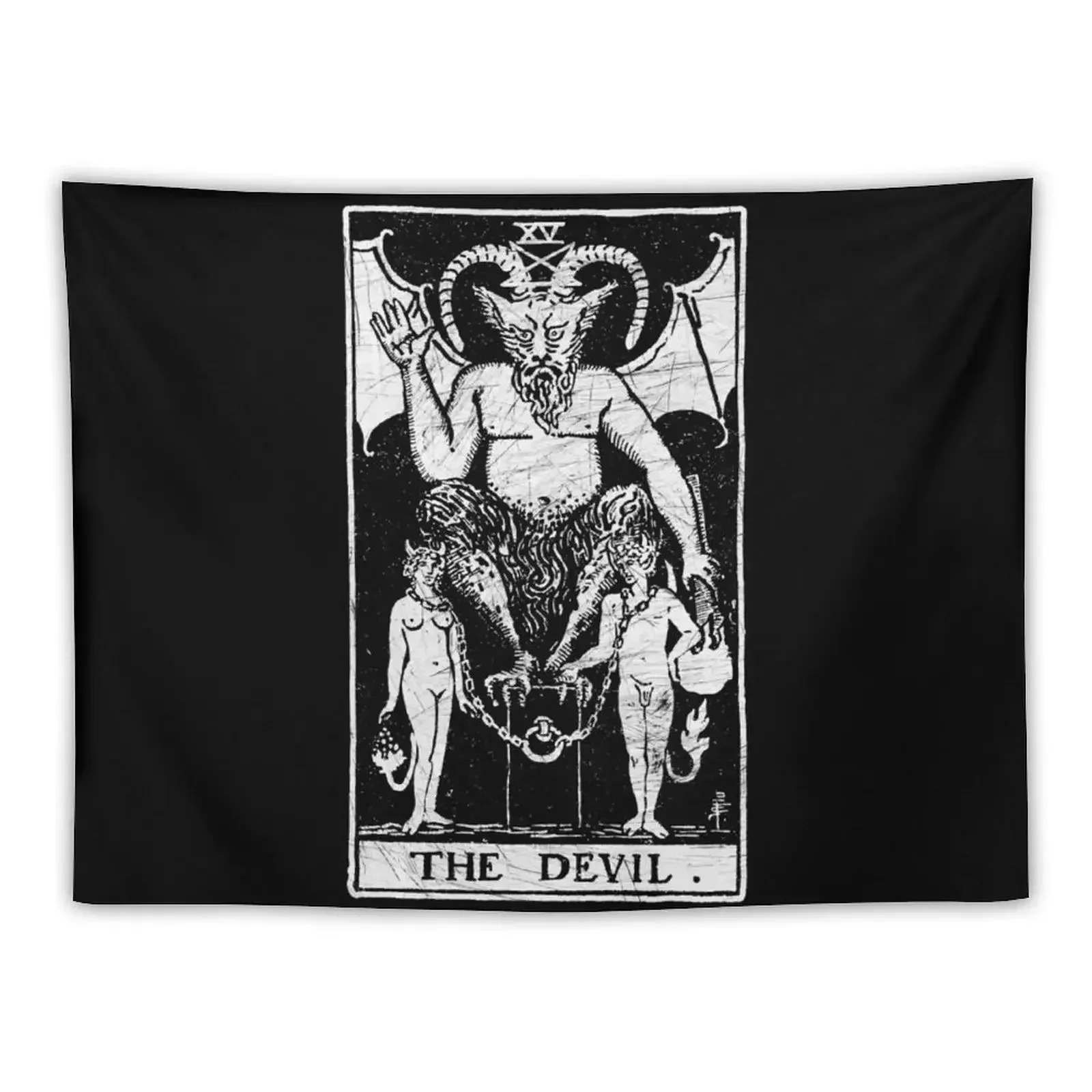 The Devil Tarot Card - Major Arcana - fortune telling - occult Tapestry Carpet Wall Cute Room Things Tapestry