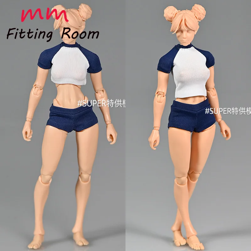 

1/12 scale female dolls clothes Japanese student sportswear short sleeved for 6'' TBLeague JIAOU DOLL action figure