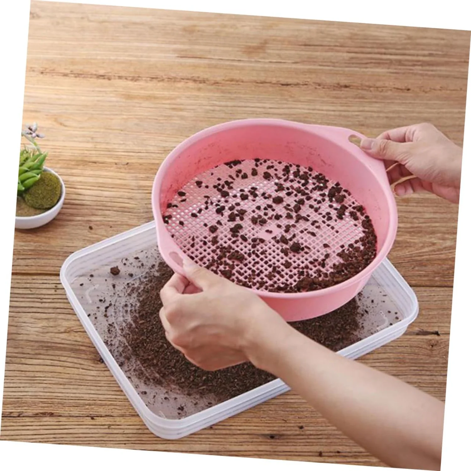 1 Set Gardening Soil Sieve Sifting Tool for Garden Plastic Soil Sieve Shovels Planting Tool Garden Soil Sifter Shovels Gardening