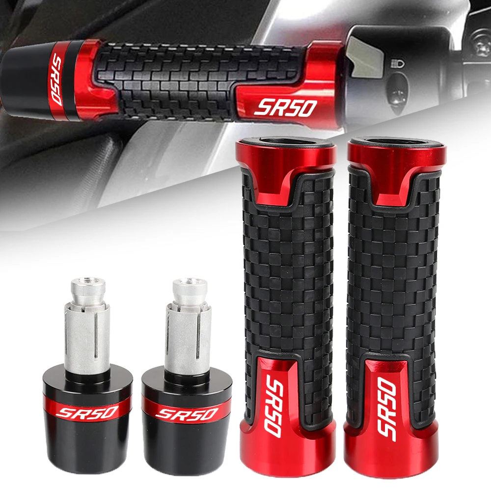 CNC 7/8'' 22mm For APRILIA SR50 SR 50 1978 1979 1980 1981-1991 Motorcycle Weight Handle bar Scooter Handle grips handlebar grip