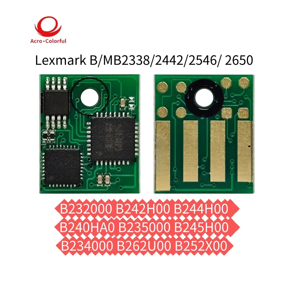 MB2338 Toner Chip B232000 B242H00 B244H00 B240HA0 B235000 B245H00 B234000 B262U00 for lexmark B 2442 2546 2650 Printer Cartridge