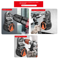 ABKY-Electric Drilling Dust Collector 2 in 1 Wall Suction Vacuum Drill Dust Collector Dust Cleaning Tools